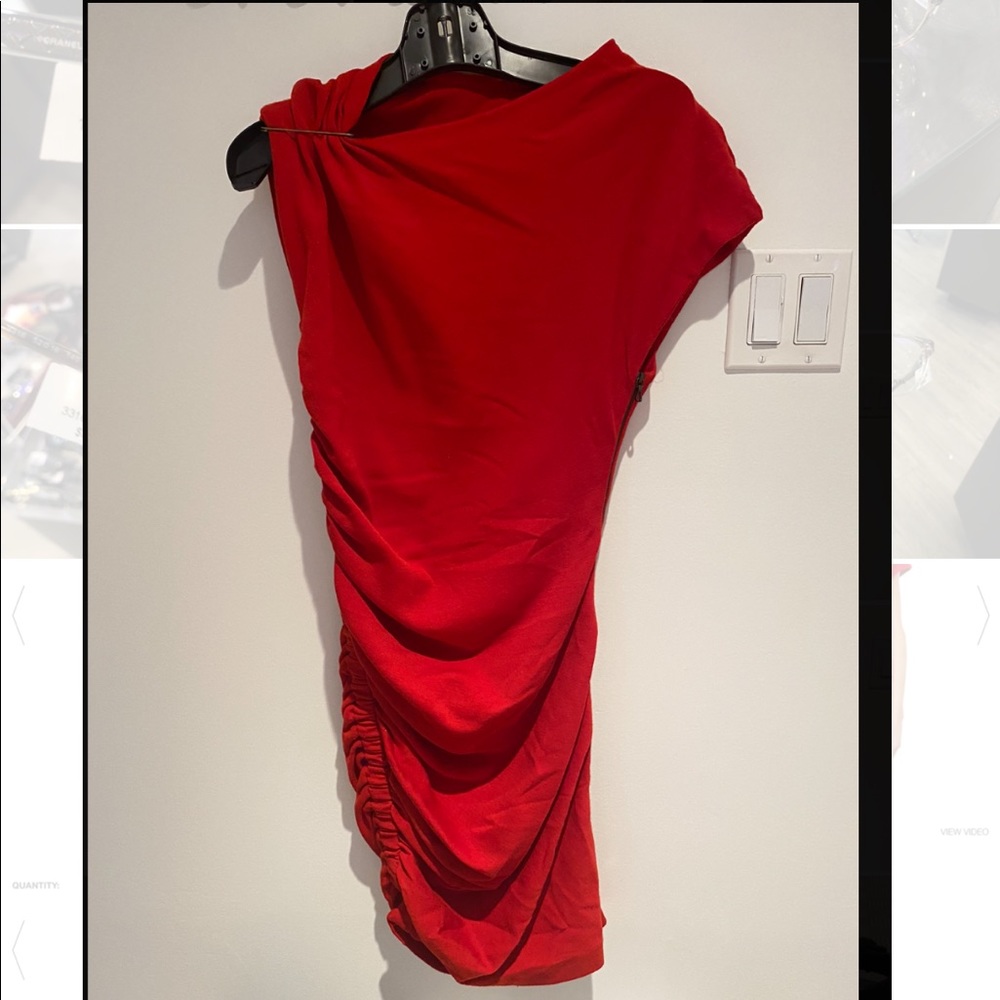 LANVIN Ruched Wool Dress - Picture 4 of 4
